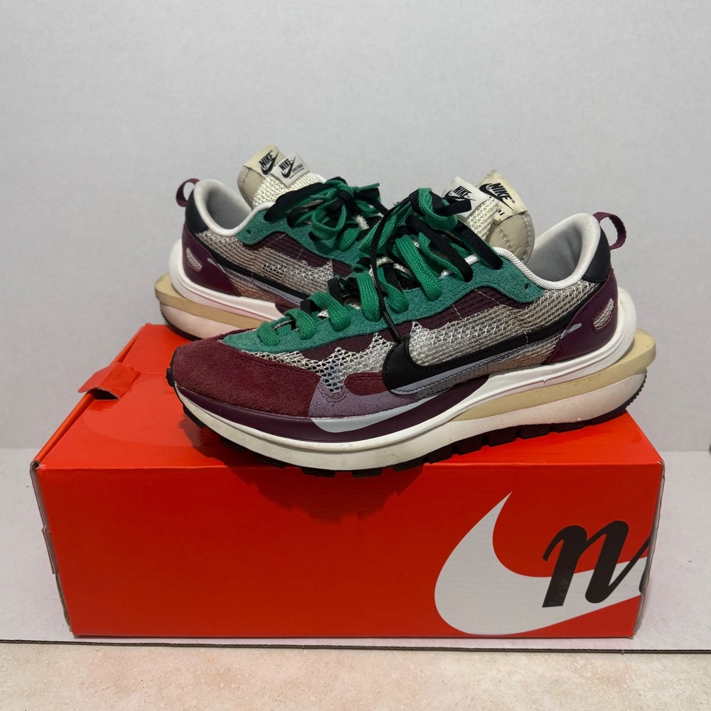 Nike Sacai VaporWaffle Men Sneaker 11 Red Green‎ Excellent DD3035-200